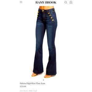 Ramy Brook Jeans, size 28, Helena High-Rise flare. Dark wash.